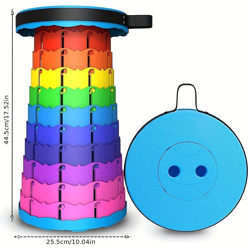 Portable Folding Stool Sturdy Retractable Camping Hiking Garden BBQ