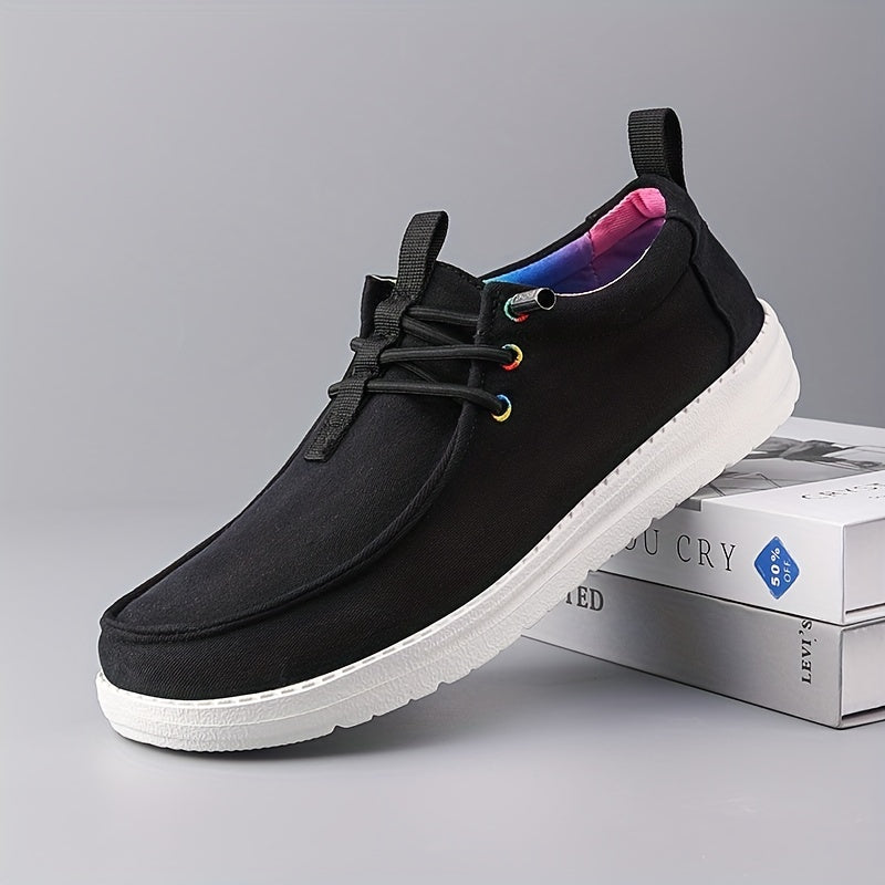 Men's Lightweight Comfy Loafers - Casual Elastic Band Shoes