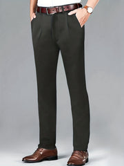 Men's Formal Solid Dress Pants - All Seasons Business