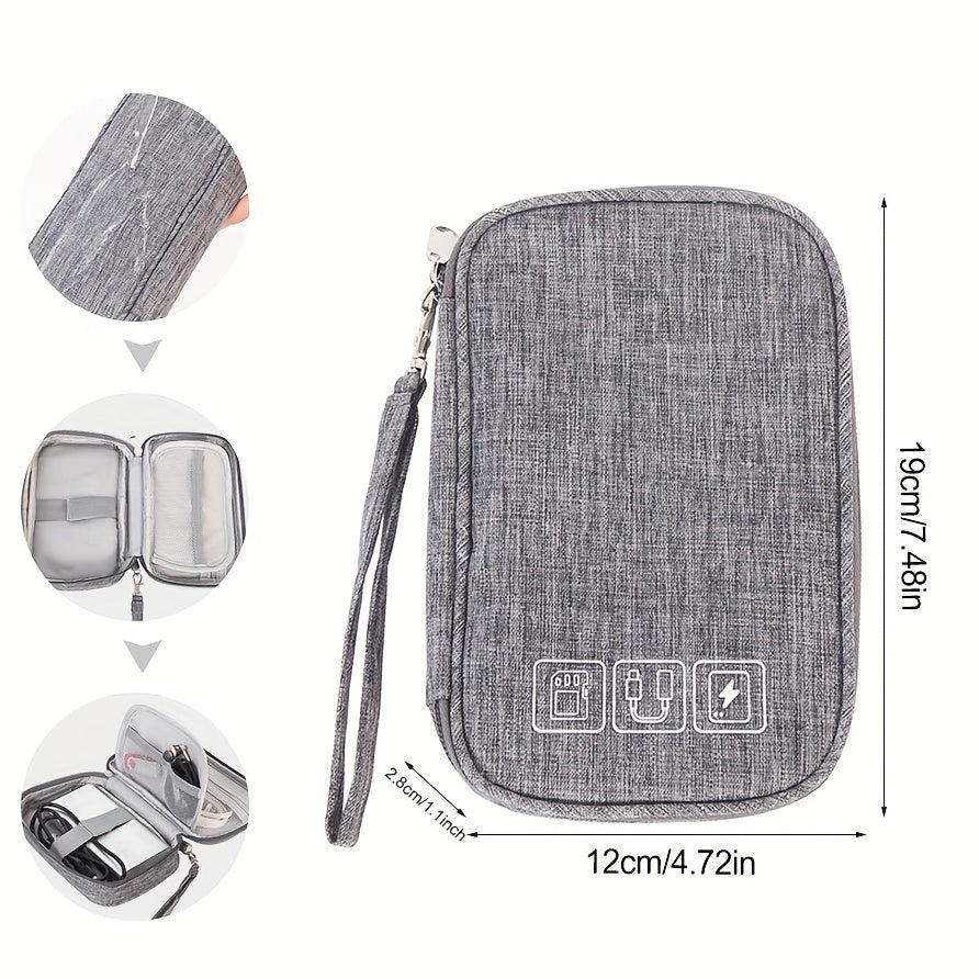 Waterproof Cable Organizer Bag for Travel Accessories