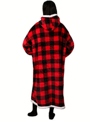 Plush Hooded Night Robe Warm & Comfy Women's Sleepwear
