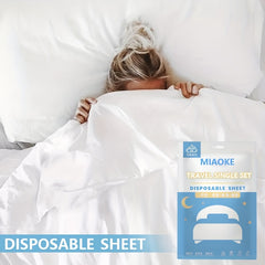 3pcs Disposable Bed Sheets Set Travel Portable Convenient Bedding Set