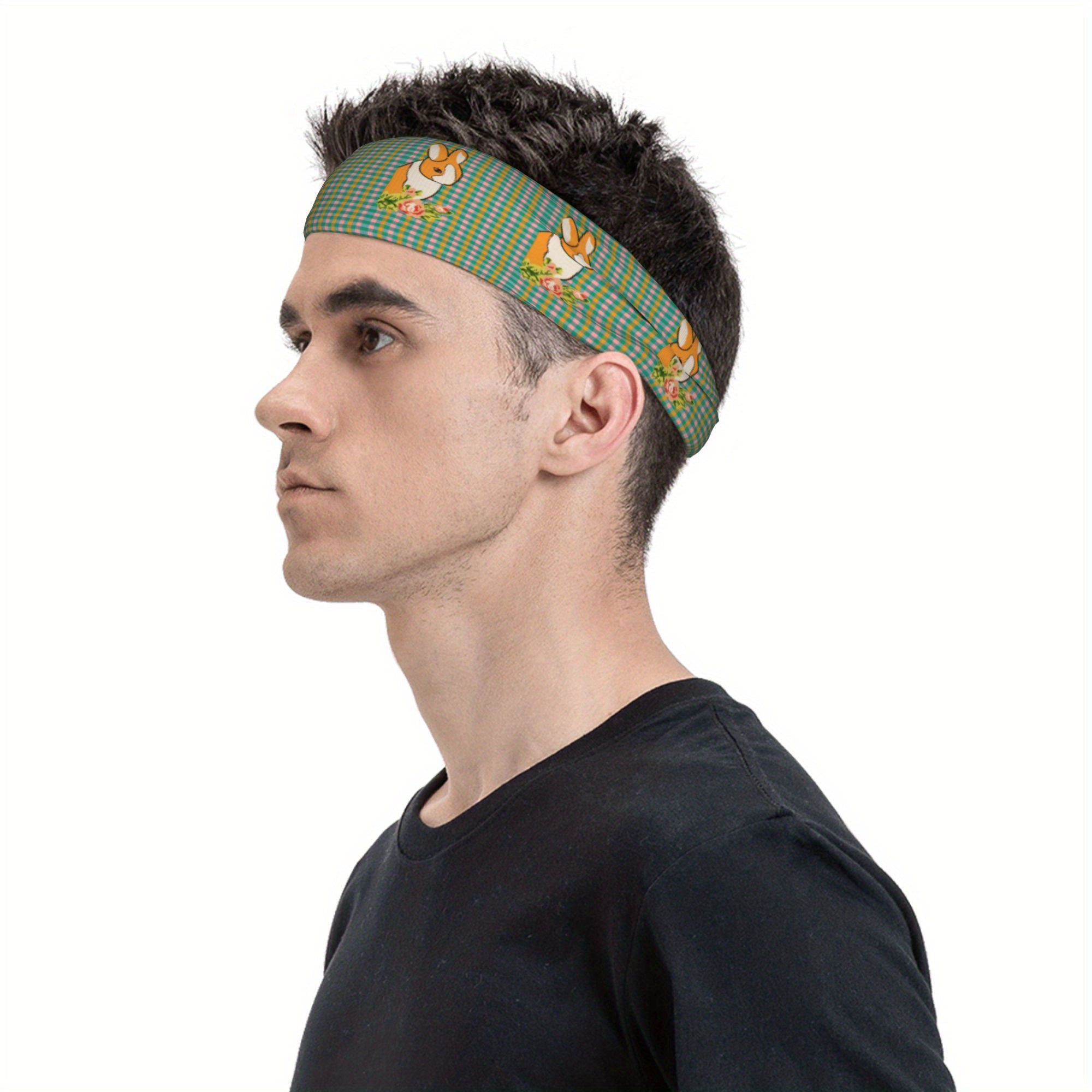Check Plaid Headband for Sport/Casual Outfits