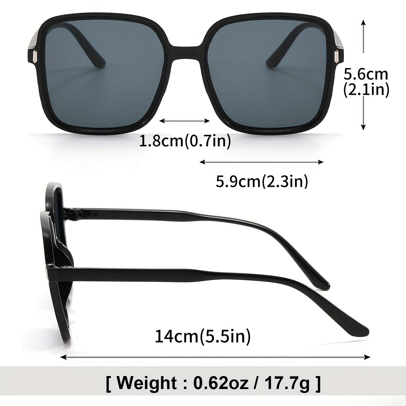 3 Pairs Men's Large Frame Sunglasses UV Protection HD Sunglasses