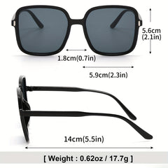 3 Pairs Men's Large Frame Sunglasses UV Protection HD Sunglasses