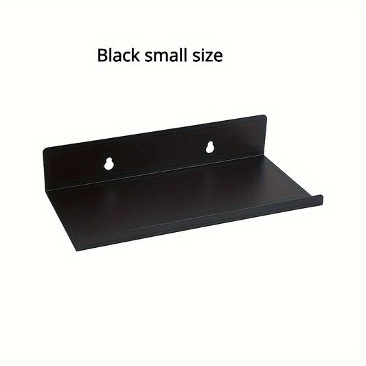 1pc Kitchen Bathroom Wall Rack Carbon Steel Word Divider Storage Shelf