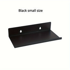 1pc Kitchen Bathroom Wall Rack Carbon Steel Word Divider Storage Shelf