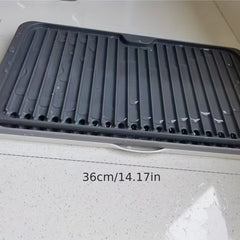 Three Layer Drain Rack Dish Drying Mat - Foldable Silicone Pad