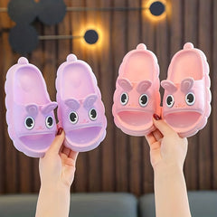 JIAGEYA Cartoon Slippers For Girls Non Slip Lightweight Open Toe Slippers