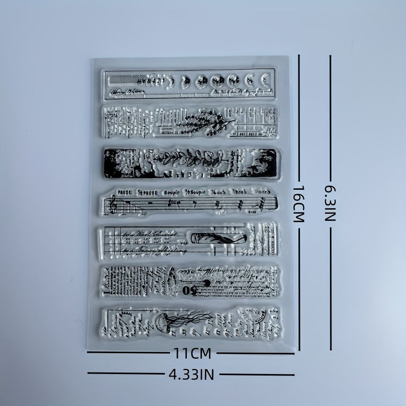 Animal Background Clear Stamps for Card Making and Scrapbooking