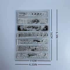 Animal Background Clear Stamps for Card Making and Scrapbooking
