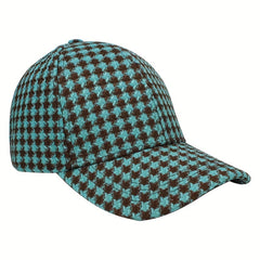 Grid Baseball Cap Outdoor Sun Cap for Men and Women