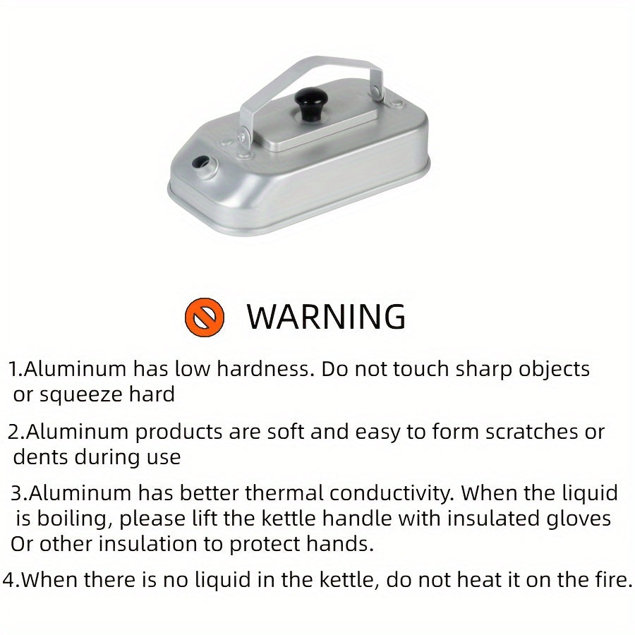 Portable Aluminum Kettle for Camp and Hike