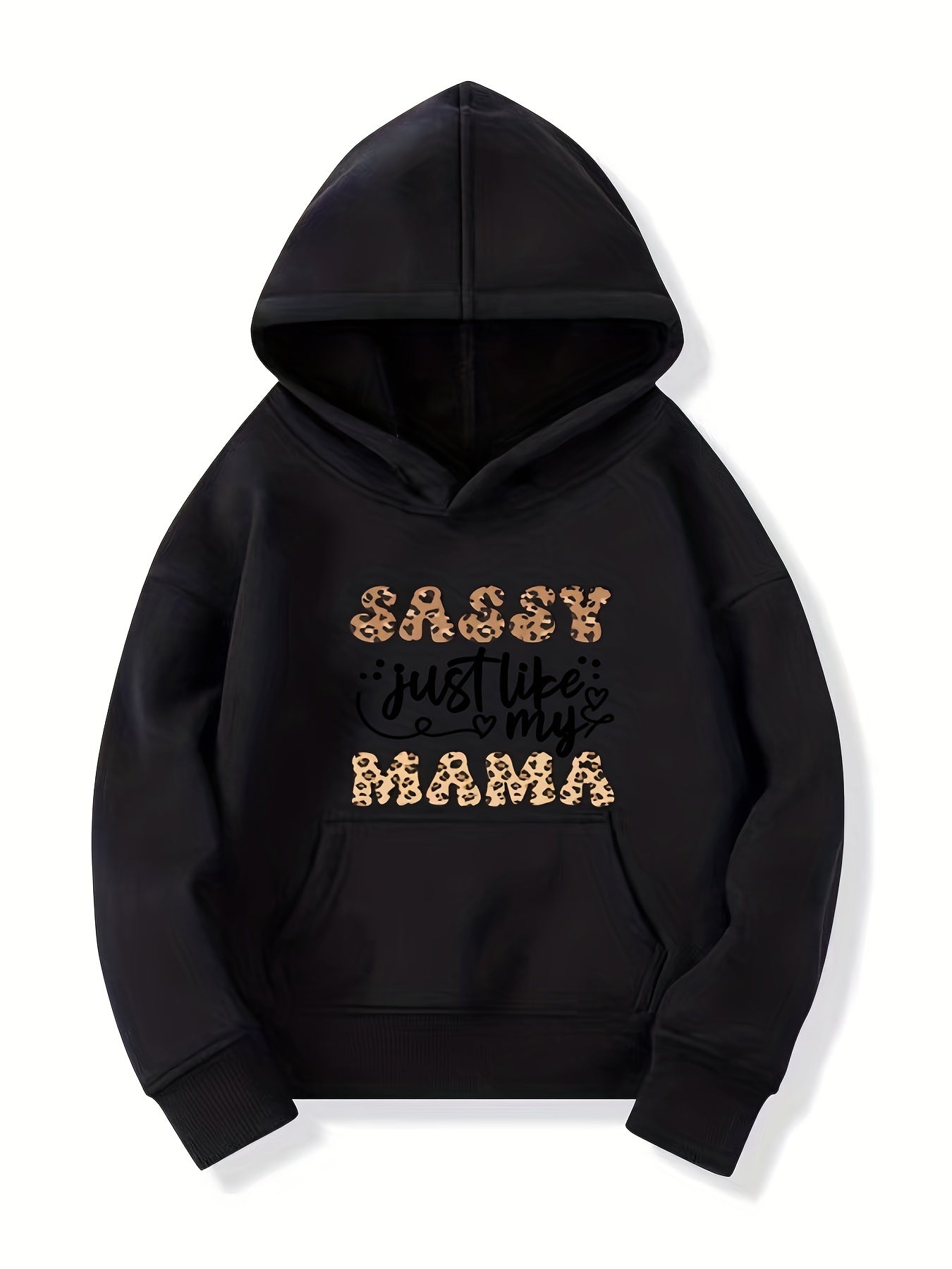 Girls 'Sassy Just Like My Mama' Hooded Sweatshirt - Youth Long Sleeve Pullover