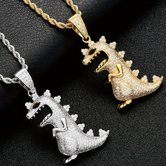 Boys Dinosaur Pendant Necklace Holiday Party Gift