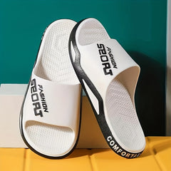 Men's Quick Drying Non Slip Slides - Comfortable Indoor/Outdoor Summer Sandals