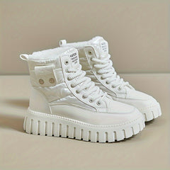 Plush Lined Thermal Furry Chunky Snow Boots