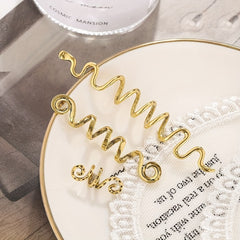 Vintage Gold Spiral Hair Clip for Dreadlocks and Braids
