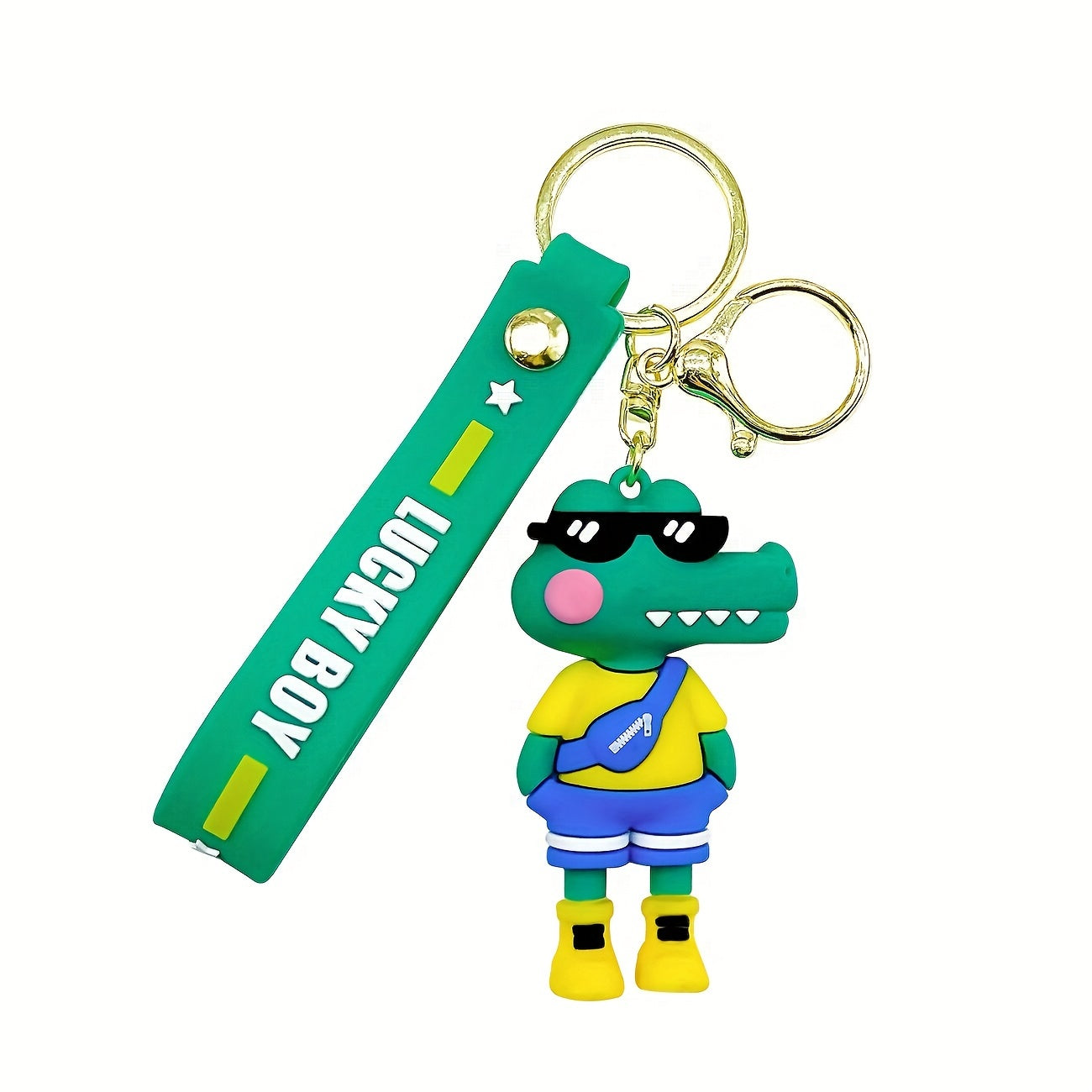 Crocodile Keychain Cartoon Car Keychain School Bag Pendant Gift
