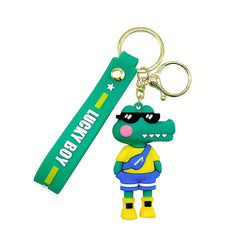 Crocodile Keychain Cartoon Car Keychain School Bag Pendant Gift