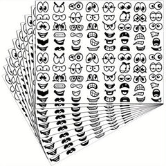 960pcs Halloween Stickers Eye Mouth Cartoon Labels for DIY Scrapbooking