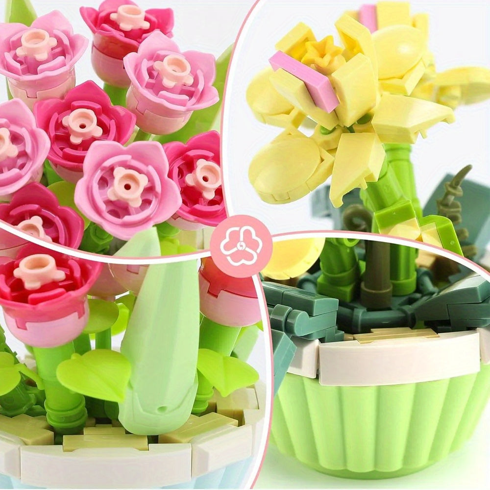 Bonsai Building Block Set for Office Bedroom Decor - Ideal Gift (14+)