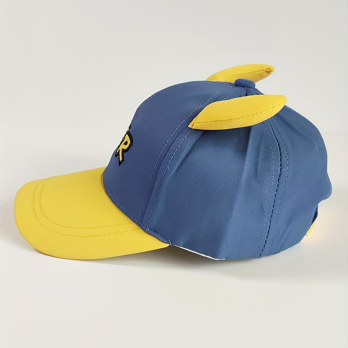 Kids Sunshade Baseball Cap with Letter Embroidery, Halloween