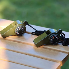 Outdoor Survival 3 in 1 Whistle Field Life saving Training Equipment