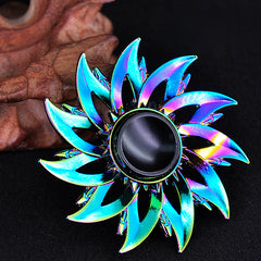 Colorful Metal Fingertip Toys - Spinning Gear Fun