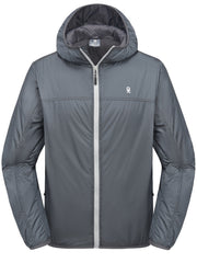 Men's Casual Hooded Windbreaker Jacket Lightweight Jacket
