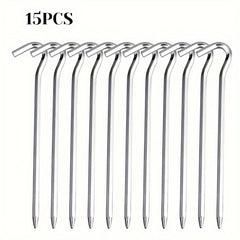 Aluminum Alloy Tent Ground Nails Wind Rope Fixed Stakes - 15pcs/30pcs