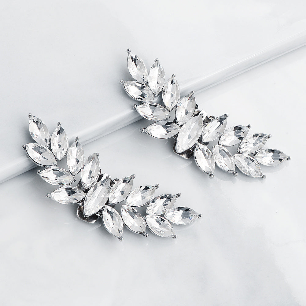 Crystal Rhinestone Shoe Clips DIY Floral Shoe Buckle Wedding Party
