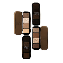 4 Colors Contouring Palette Eyeshadow Palette Brown Coffee Tone Matte Finish