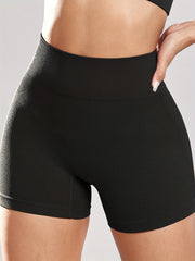 Ribbed Butt Lifting Biker Shorts High Waist 4pcs Set