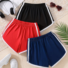 3pcs Girls Quick-Drying Shorts for Summer Outdoor