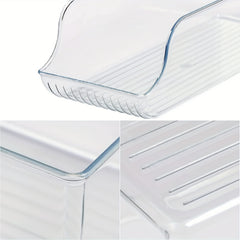 2pcs Refrigerator Can Dispenser Clear Plastic Storage