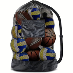 Durable Basketball Bag with Net Pocket for Outdoor Sports
