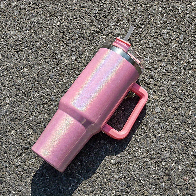 40oz Insulated Water Bottle with Straw and Lid