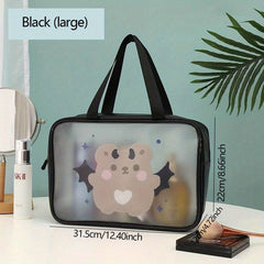 Large Capacity Cartoon Toiletry Bag Waterproof Makeup Organizer