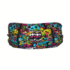 Neon Print Unisex Sports Headband Sweat Wicking Stretchy Polyester