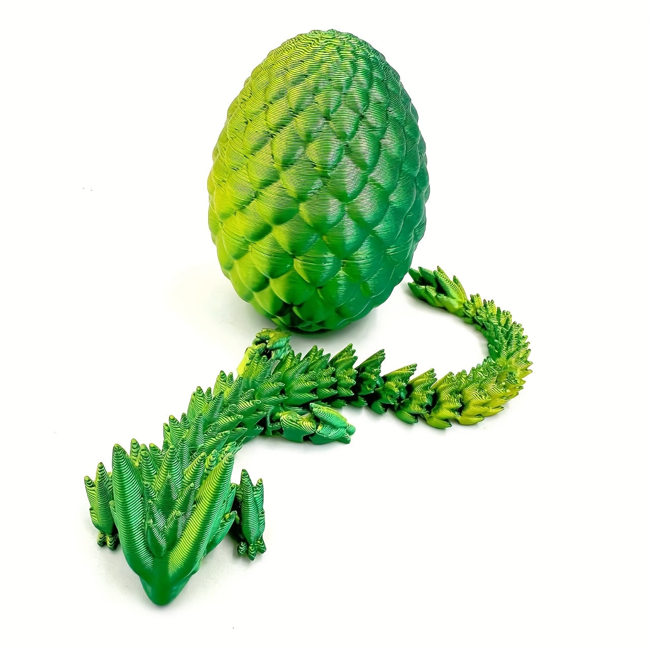 Mini Dragon & Egg Set with Articulated Joints - Desktop Decor