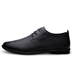 CLOHOO Men's Leather Dress Shoes