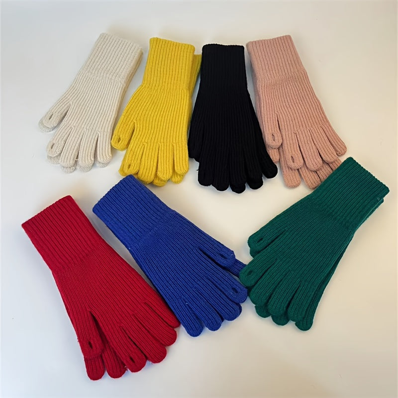 Winter Warm Gloves Windproof Knitted Gloves