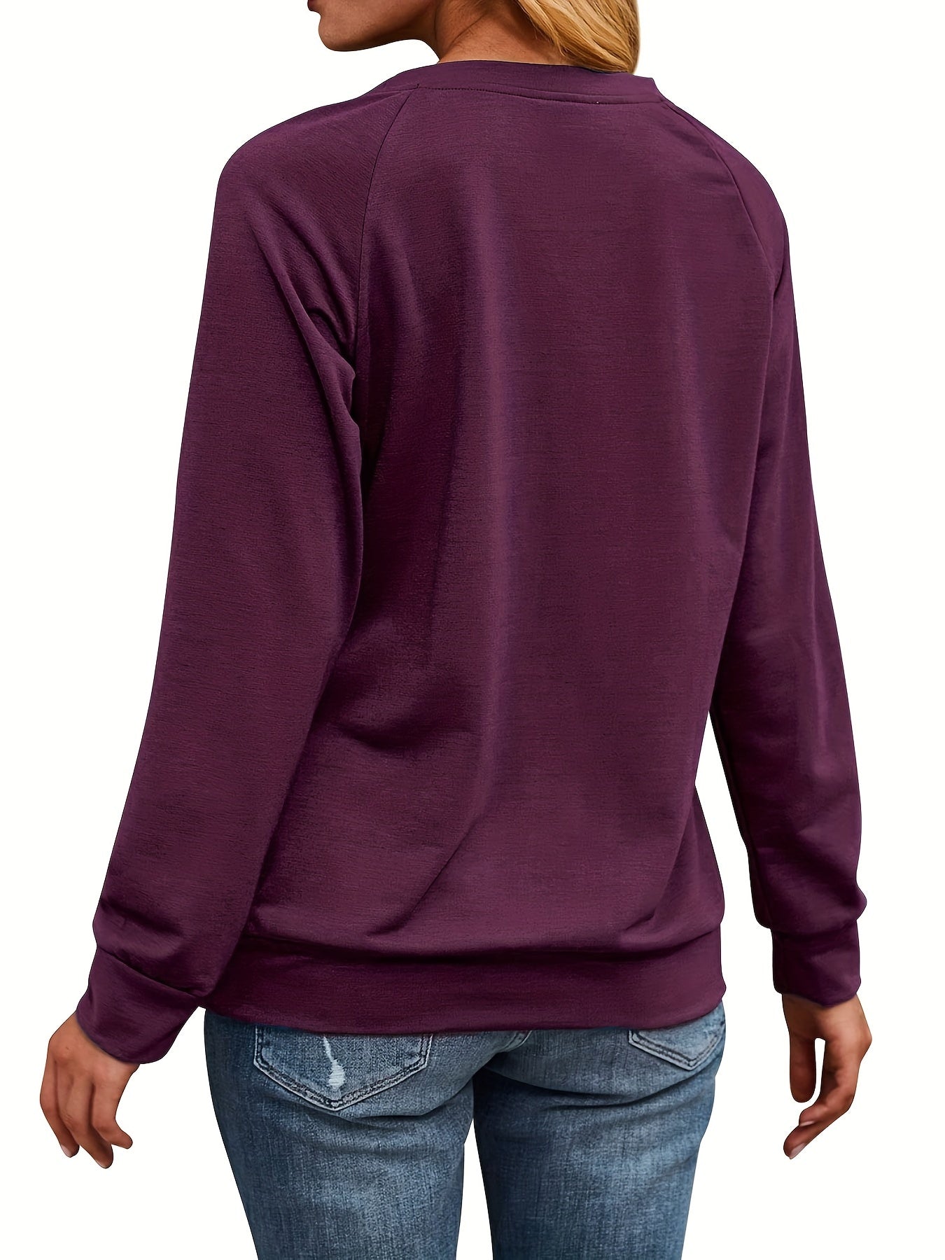 Salty Heifer Cow Print Sweatshirt Long Sleeve Crew Neck Casual Women's Clothing