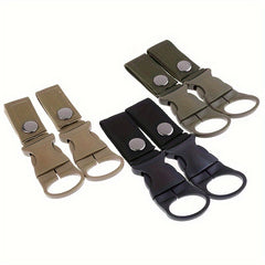 2pcs Backpack Water Bottle Hanging Hooks Fixed Strap