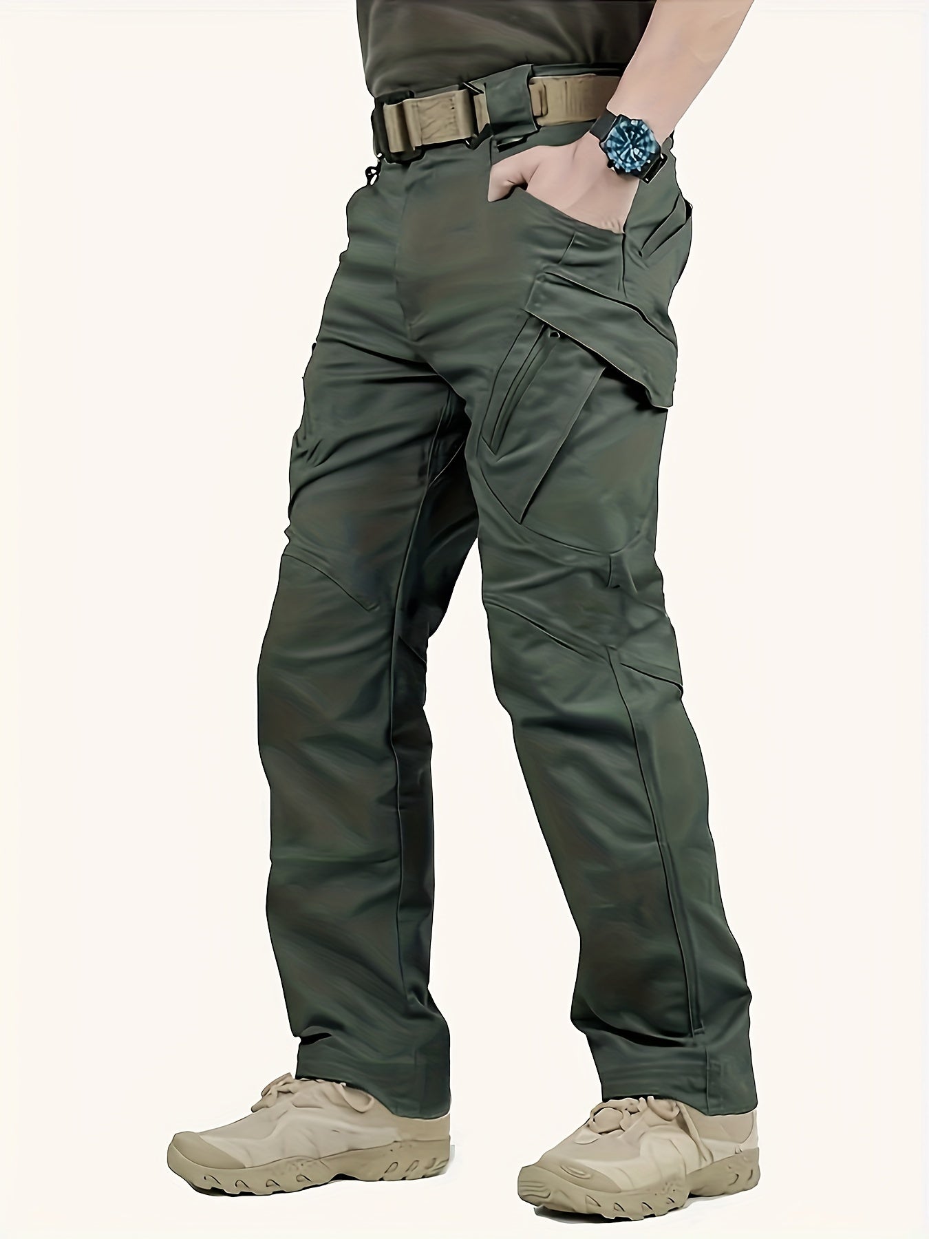 Men's Waterproof Tactical Pants w/ Pockets for Hiking