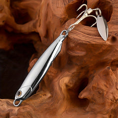 5pcs Electroplated Jigbaits with Rotating Sequin Sea Fishing Tackle 15g 20g 30g
