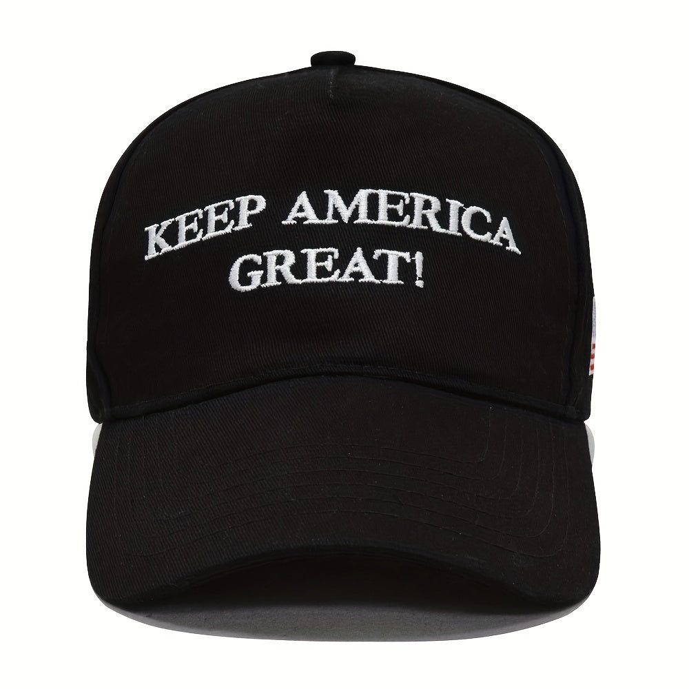 Flag Embroidery Baseball Cap Solid Cotton Dad Hat Unisex Sports Hat