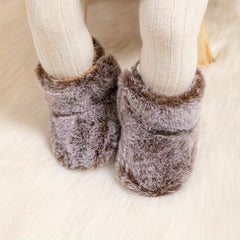 Warm Furry Anti-Slip Boots for Baby Girls