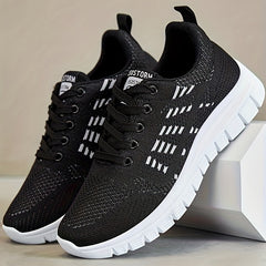 Women's Flying Woven Breathable Running Shoes Lightweight Casual Sneakers